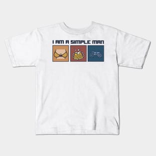 I am a simple man dirt bike shirt Kids T-Shirt